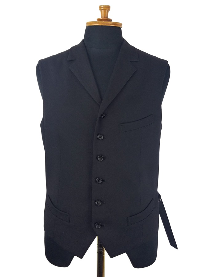 50%OFF】sulvam サルバム Gaba gillet ジレ ブラック SL-V01-100