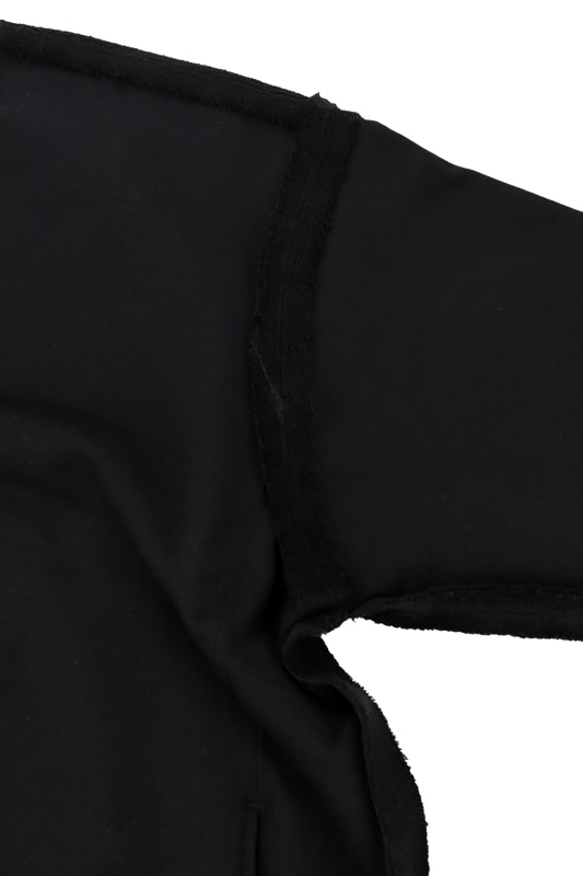 ��SALE��MASTERMIND WORLD �ޥ������ޥ���ɡ����ɡ�CUT-OFF LS SWEATSHIRT MW25S14-SW008 �֥�å�