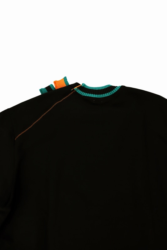 kolor BEACON カラービーコン ヘビー天竺Tシャツ ブラック 23SBM