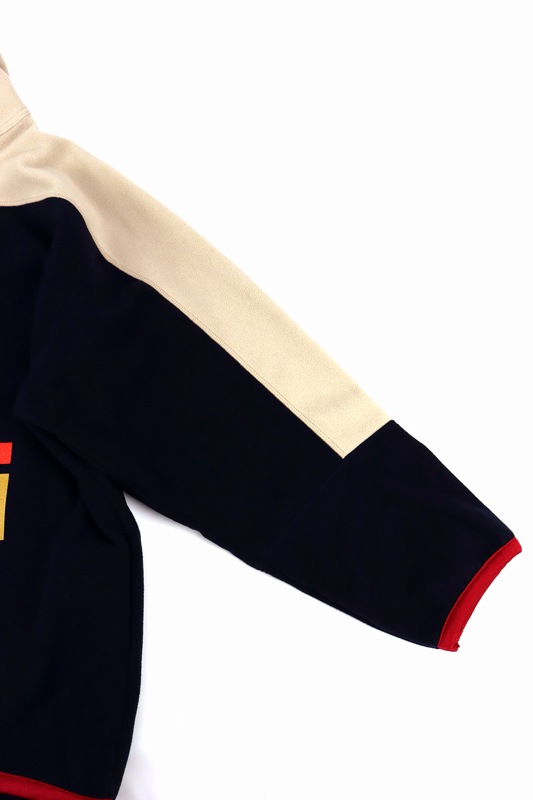 23AW】kolor BEACON カラービーコン ハーフジップフリース ネイビー