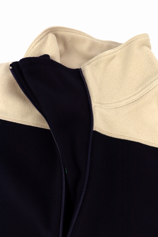 23AW】kolor BEACON カラービーコン ハーフジップフリース ネイビー