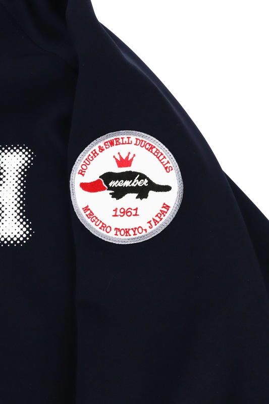 rough&swell ラフアンドスウェル HAZY LOGO HOODIE パーカー ネイビー