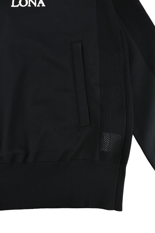 ○★訳有り新品未使用　MARK&LONA　ブランドロゴニットパーカー　50　黒 MARK&LONA - EVER FLY KNIT HOODIE / ブランクスカル ビッグシルエット