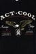 ��26AW��KAMIYA ���ߥ� "ACT-COOL Eagle" T-shirt �֥�å� G17TS113