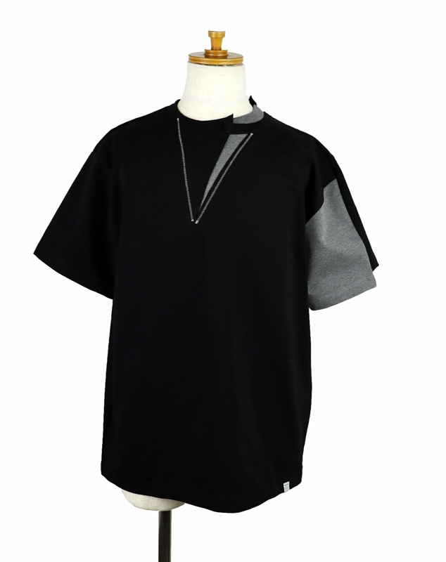 kolor BEACON カラービーコン 度詰天竺Tシャツ ブラック 23SBM-T08234