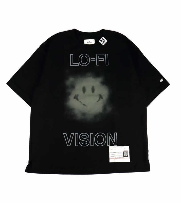 MIHARA YASUHIRO / 24SS/SMILY FACE PRINTED TEE/Tシャツ/52/コットン/BLK/A12TS651 24SS】Maison MIHARA YASUHIRO メゾン ミハラヤスヒロ SMILY FACE