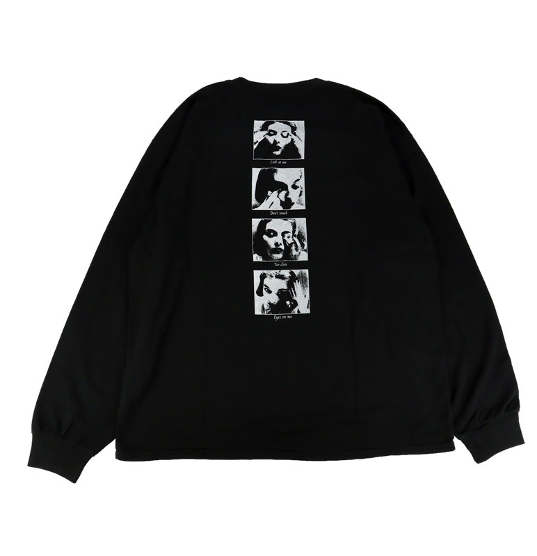 ��26AW��KAMIYA ���ߥ� "DISTORTED Girl" L/S T-shirt �֥�å� G17LT107