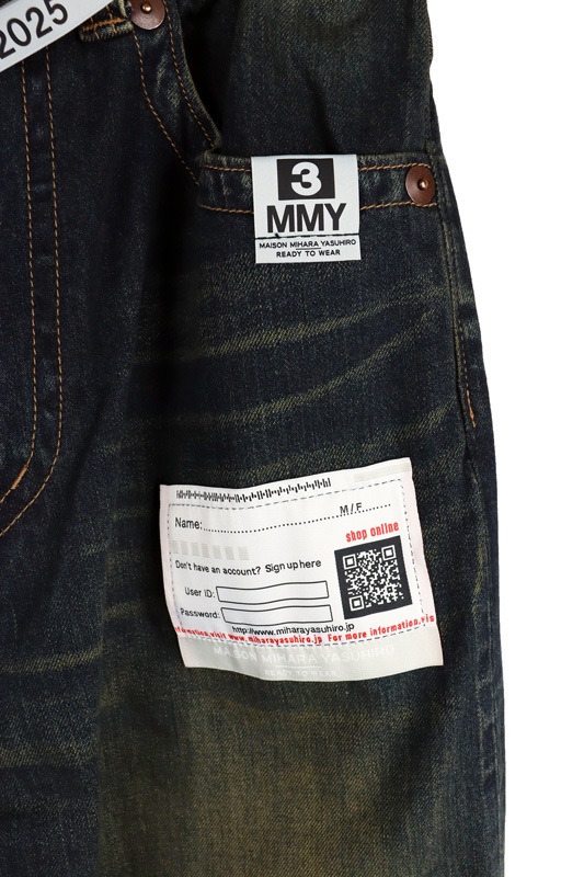 25SSMaison MIHARA YASUHIRO ᥾ ߥϥ䥹ҥ Amateur Sewn Jeans ǥ A14PT023
