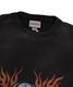 ��30%OFF��KAMIYA ���ߥ� "Skull Flame�� Distressed L/S T-shirt �֥�å� G15LT081