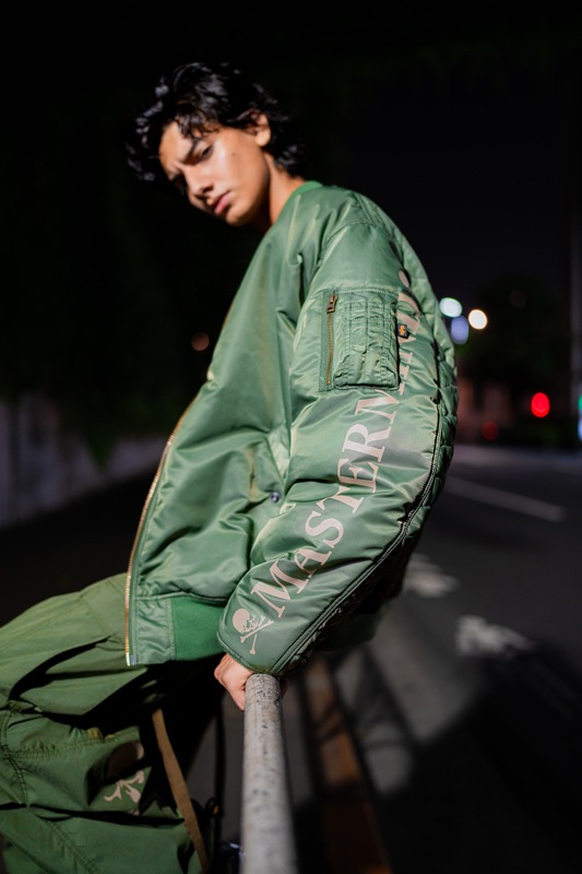 MASTERMIND WORLD ޥޥɡɡMASTERMIND WORLDxALPHA INDUSTRIES RIVERSIBLE MA1 MW23C11-BL200꡼