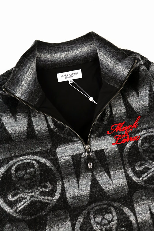 MARK&LONA ハーフジップ ブラック 新品・MARK & LONA メンズハーフジップ 23AW】MARK&LONA マーク