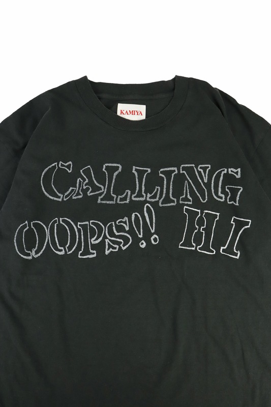 KAMIYA カミヤ ”CALLING” PRINTED TEE ブラック G12TS066 の通販