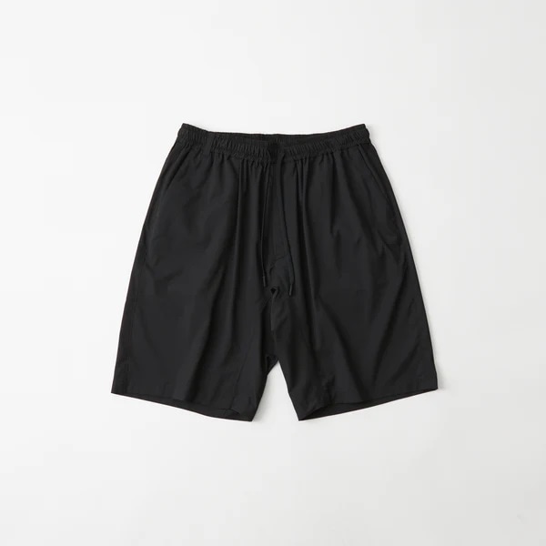 ��25SS��White Mountaineering Repose Wear �ۥ磻�ȥޥ���ƥ˥���� WIDE SHORT PANTS��BLACK RW2571403