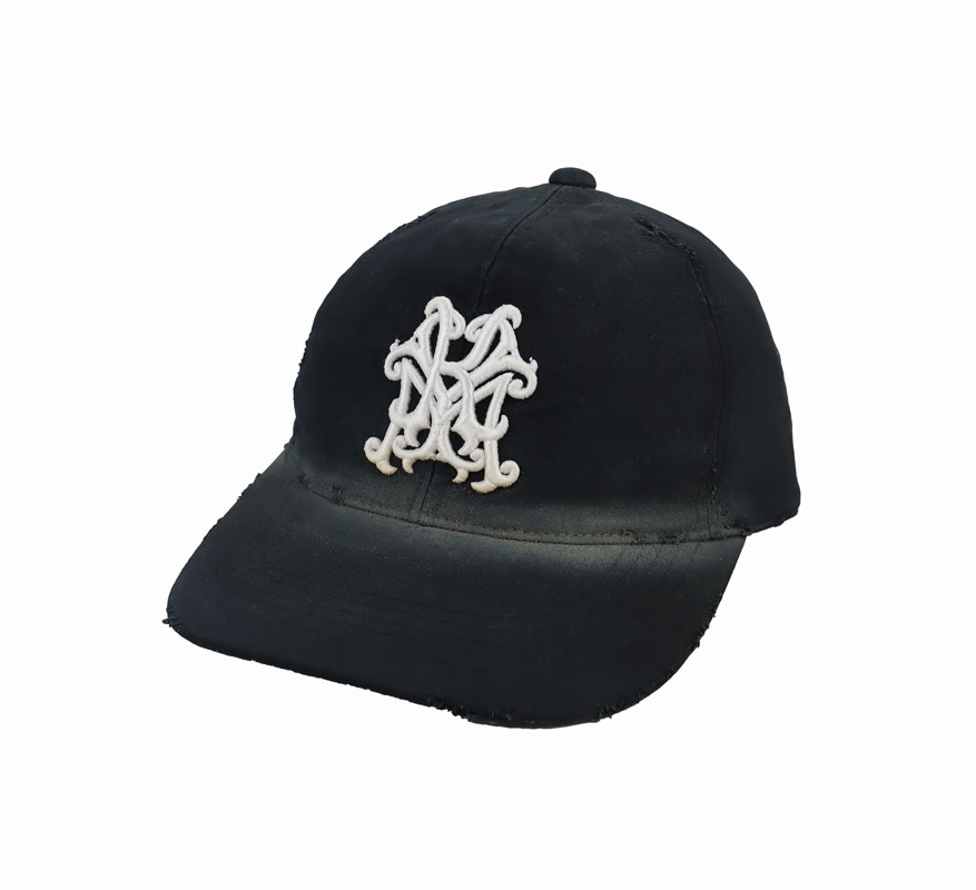 25AW】KAMIYA カミヤ ″KMY″ Distressed Cap ブラック G15CA101 の通販