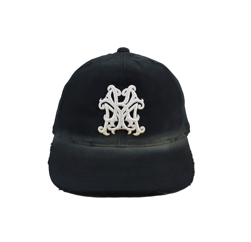 25AW】KAMIYA カミヤ ″KMY″ Distressed Cap ブラック G15CA101 の通販