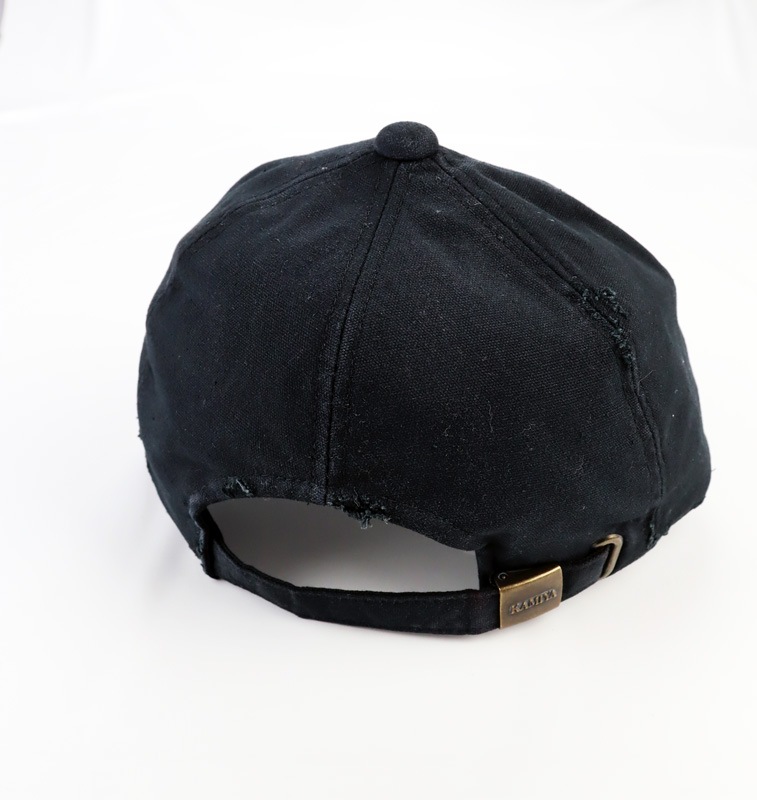 25AW】KAMIYA カミヤ ″KMY″ Distressed Cap ブラック G15CA101 の通販