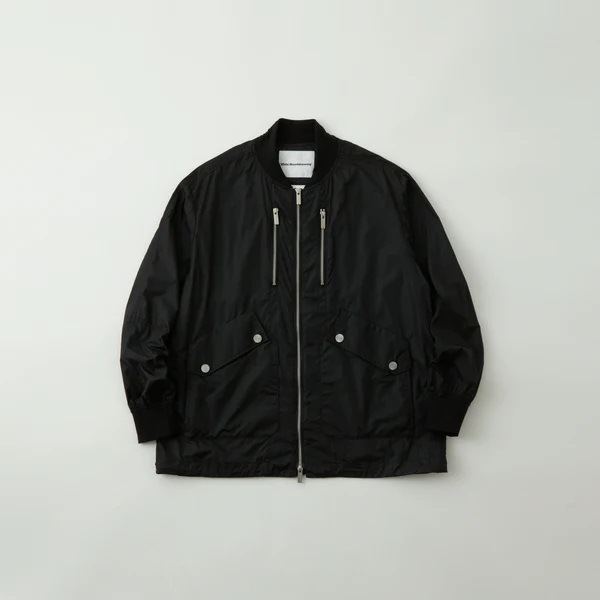 White Mountaineering  ۥ磻ȥޥƥ˥ NYLON MA-1 JACKET  BLACK WM2371209