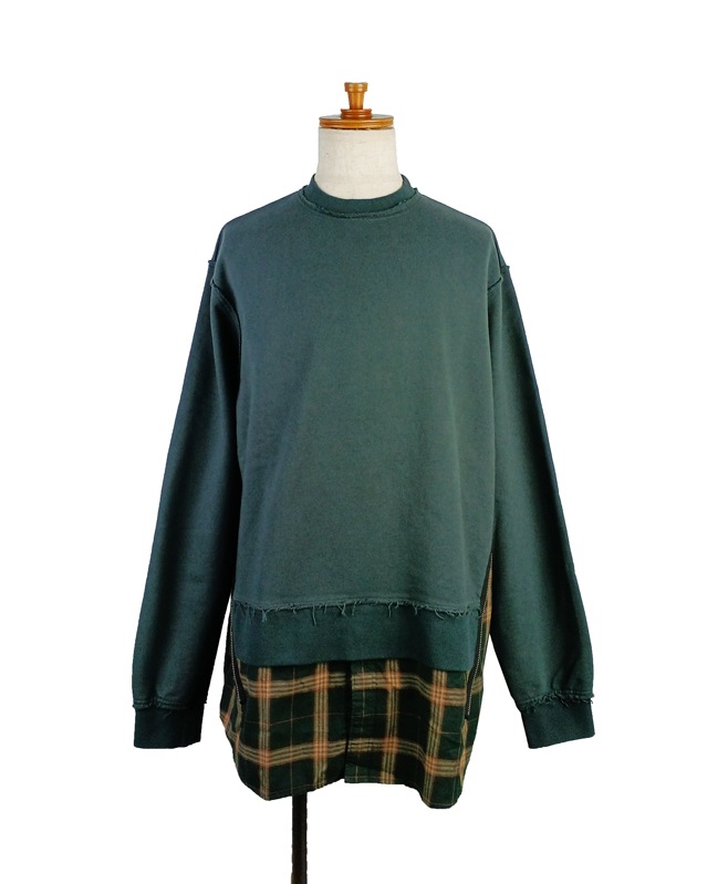 Undercoverism アンダーカバーイズム CKシャツレイヤードスウェット 