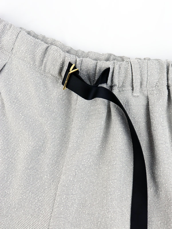 ��50%OFF��CULLNI ����� Tweed Belt Easy Short Pant LIGHT GRAY MIX 25-SS-003B