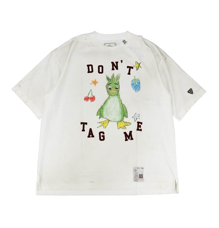 ��26AW��Maison MIHARA YASUHIRO �᥾�� �ߥϥ�䥹�ҥ� Leon Doodle Printed T-shirt �ۥ磻�� J17TS811