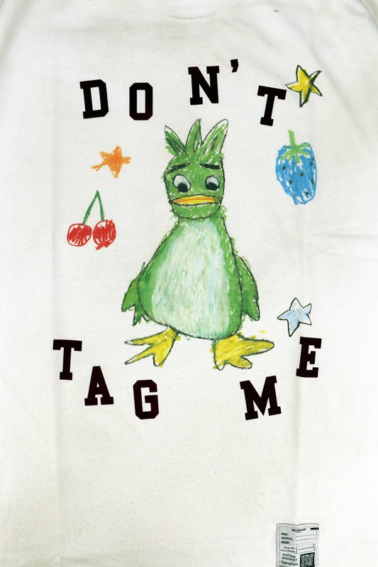 ��26AW��Maison MIHARA YASUHIRO �᥾�� �ߥϥ�䥹�ҥ� Leon Doodle Printed T-shirt �ۥ磻�� J17TS811