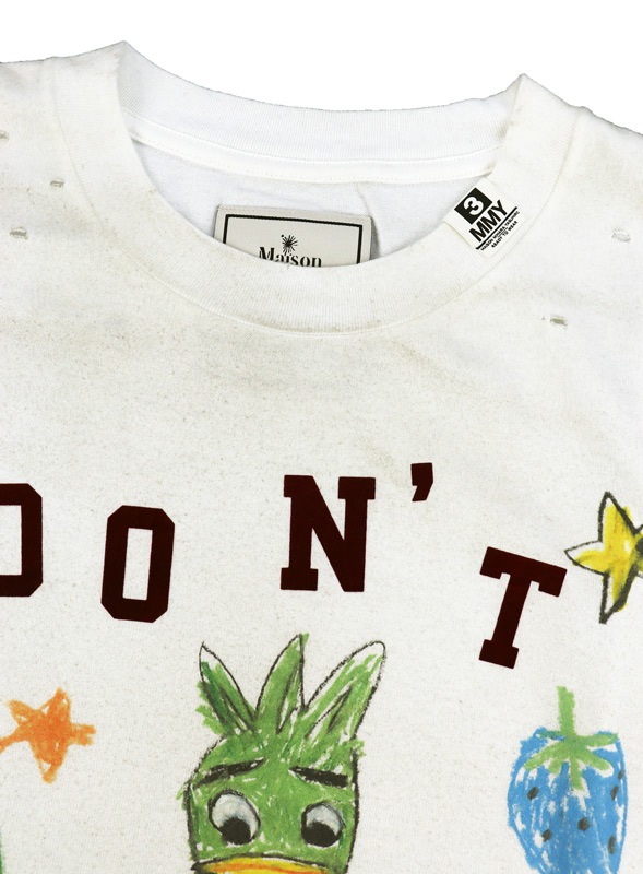 ��26AW��Maison MIHARA YASUHIRO �᥾�� �ߥϥ�䥹�ҥ� Leon Doodle Printed T-shirt �ۥ磻�� J17TS811