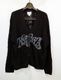 ��26SS��KAMIYA ���ߥ� "WAVY KAMIYA" Printed Silk Lace Knit Cardigan �֥�å� G16CD059
