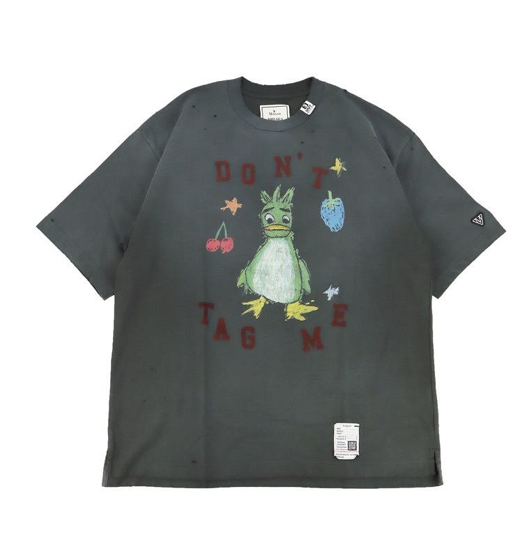 ��26AW��Maison MIHARA YASUHIRO �᥾�� �ߥϥ�䥹�ҥ� Leon Doodle Printed T-shirt �֥�å� J17TS811
