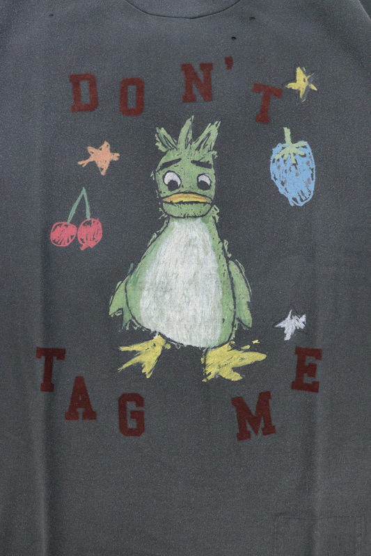 ��26AW��Maison MIHARA YASUHIRO �᥾�� �ߥϥ�䥹�ҥ� Leon Doodle Printed T-shirt �֥�å� J17TS811