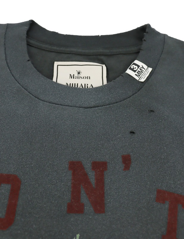 ��26AW��Maison MIHARA YASUHIRO �᥾�� �ߥϥ�䥹�ҥ� Leon Doodle Printed T-shirt �֥�å� J17TS811