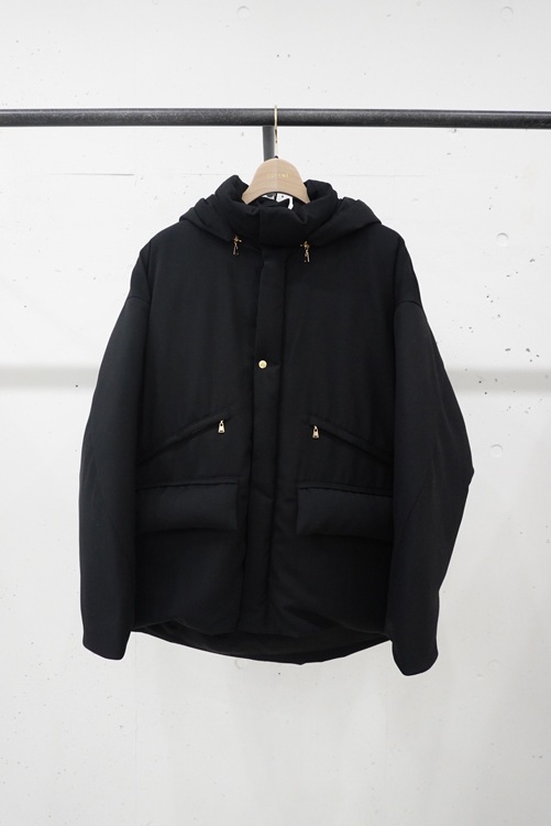 CULLNI  Twill Down Jacket BLACK 23-AW-020