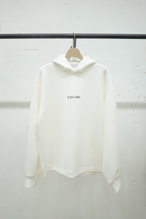 24SSCULLNI  CULLNI Logo Embroidery Hoodie WHITE 24-SS-013