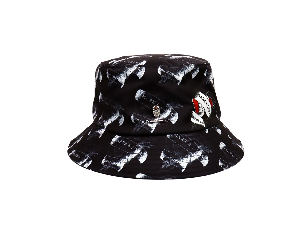 ��25SS��MARK&LONA �ޡ�������ɥ��� Rebel Heart Bucket Hat | MEN and WOMEN �Х��åȥϥå� �֥�å� MLF-5A-FC06