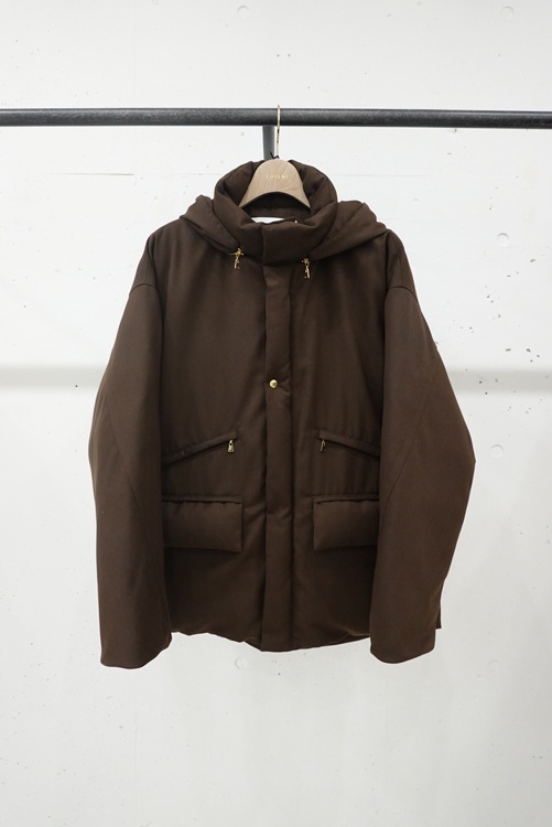 SALECULLNI  Twill Down Jacket BROWN 23-AW-020