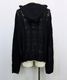 ��26SS��KAMIYA ���ߥ� Silk Lace Knit Hoodie �֥�å� G16HD060