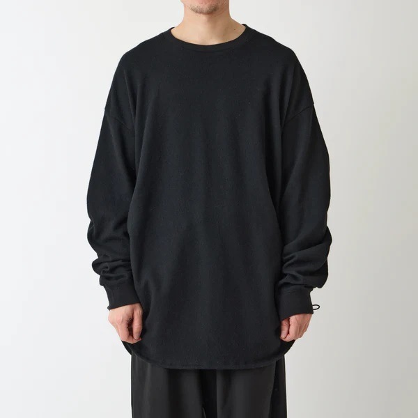 25AWWhite Mountaineering  ۥ磻ȥޥƥ˥ SHIRRING PULLOVER BLACK WM2573518
