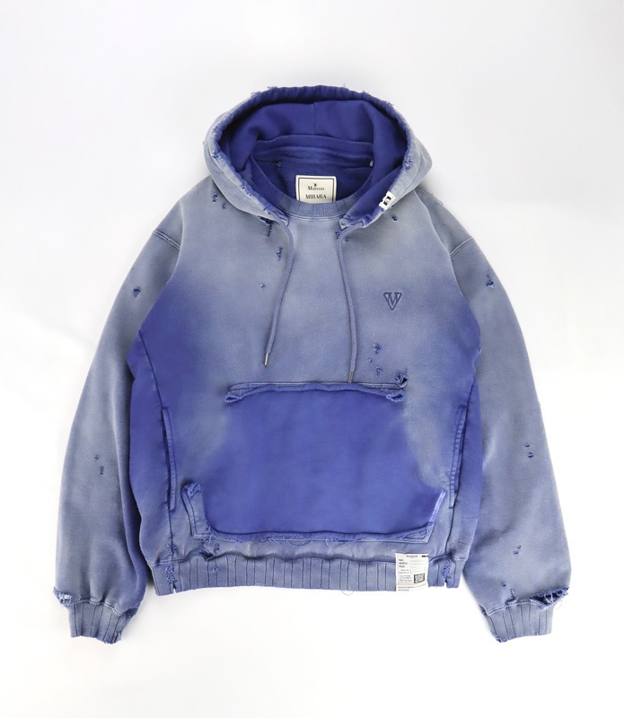��26SS��Maison MIHARA YASUHIRO �᥾�� �ߥϥ�䥹�ҥ� Sun Faded Like Hoodie �ͥ��ӡ� J16HD721
