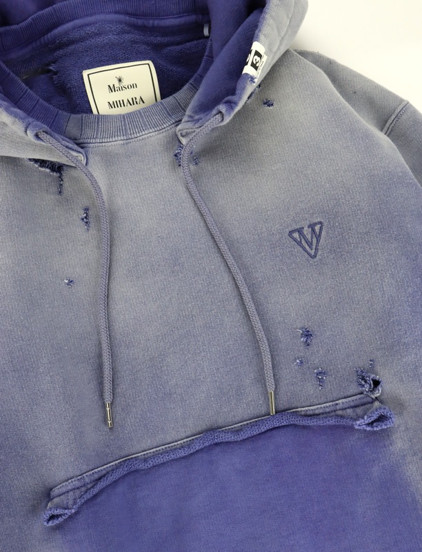 ��26SS��Maison MIHARA YASUHIRO �᥾�� �ߥϥ�䥹�ҥ� Sun Faded Like Hoodie �ͥ��ӡ� J16HD721
