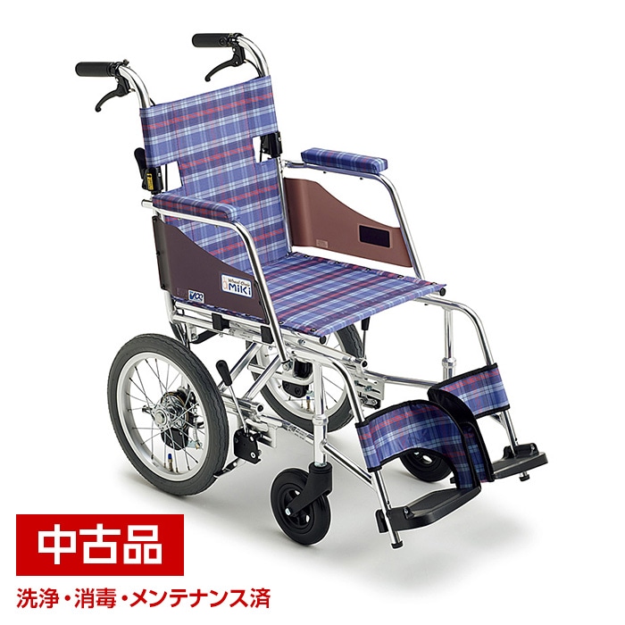 Miki 介助用車いす 送料無料 折りたたみ コンパクト ミキ 中古】 ミキ スキット1 SKT-1 介助 車いす 折りたたみ 折り畳み 介助用