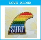 フィン　(SURF)|ハワイアン|アイロンアップリケ