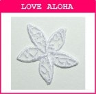 レースアイロンアップリケ　プルメリア小