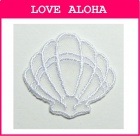 レースアイロンアップリケ　シェル(小)