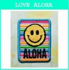 アイロン＆シール　ニコちゃん ALOHA （四角）|アイロン＆シール
