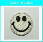 ニコちゃん　中　(シルバー)　|ニコちゃん|アイロンアップリケ