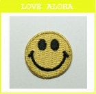 ニコちゃん　中　(ゴールド)　|ニコちゃん|アイロンアップリケ