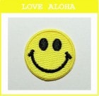 ニコちゃん　中　(イエロー)　|ニコちゃん|アイロンアップリケ