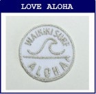 波　ALOHA　(丸型)　シルバー