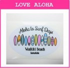 ハワイアン　防水ステッカー　サーフボード　Aloha to Surf Days (大)