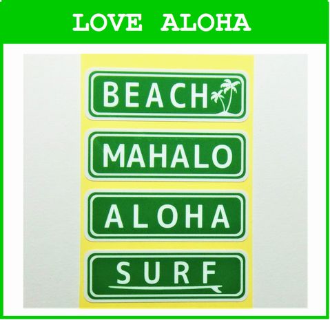 �ϥ磻�����ɿ她�ƥå�����4��set��B��(BEACH��MAHALO��ALOHA ��SURF)��������