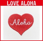 ハートALOHA　(赤）　